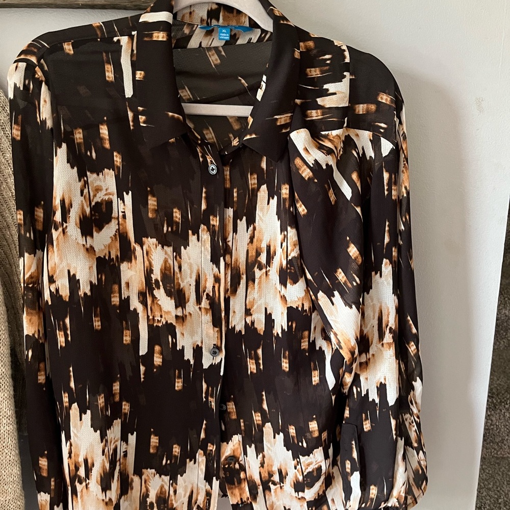 DEREK LAM ST. ROSE PAPAYA TOP SZ XL